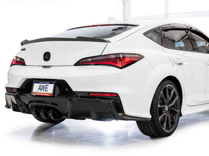 AWE Tuning 2024 Acura Integra Type S DE5 FWD Touring Edition Exhaust w/ Triple Diamond Black Tips - Bull Strap