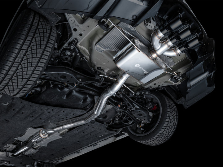 AWE Tuning 2024 Acura Integra Type S DE5 FWD Touring Edition Exhaust w/ Triple Diamond Black Tips - Bull Strap