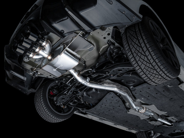 AWE Tuning 2024 Acura Integra Type S DE5 FWD Touring Edition Exhaust w/ Triple Diamond Black Tips - Bull Strap