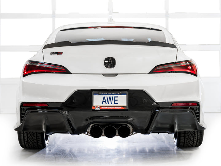 AWE Tuning 2024 Acura Integra Type S DE5 FWD Touring Edition Exhaust w/ Triple Diamond Black Tips - Bull Strap