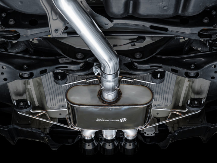 AWE Tuning 2024 Acura Integra Type S DE5 FWD Touring Edition Exhaust w/ Triple Diamond Black Tips - Bull Strap