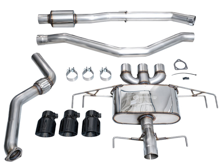 AWE Tuning 2024 Acura Integra Type S DE5 FWD Touring Edition Exhaust w/ Triple Diamond Black Tips - Bull Strap