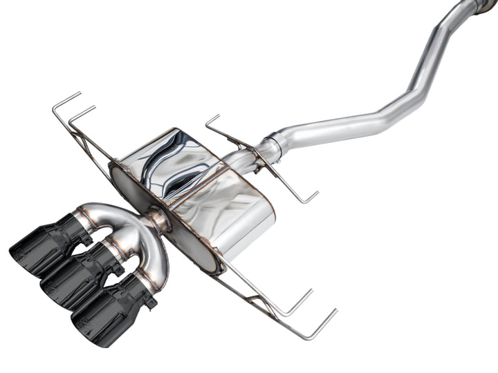 AWE Tuning 2024 Acura Integra Type S DE5 FWD Touring Edition Exhaust w/ Triple Diamond Black Tips - Bull Strap