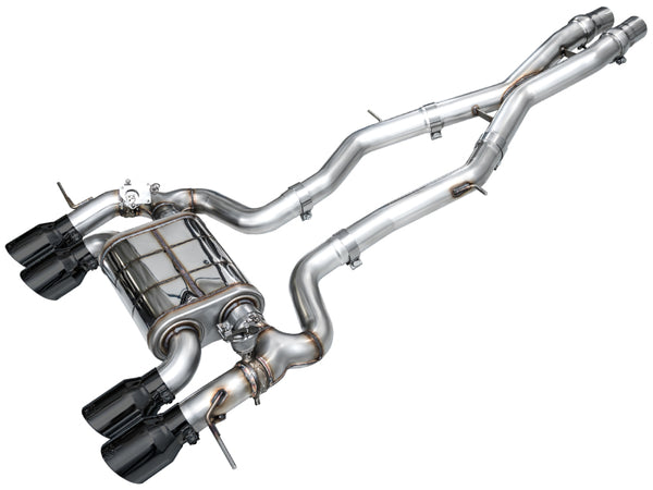 AWE Tuning 23-24 BMW G87 M2 SwitchPath Edition Exhaust - Diamond Black Tips - Bull Strap