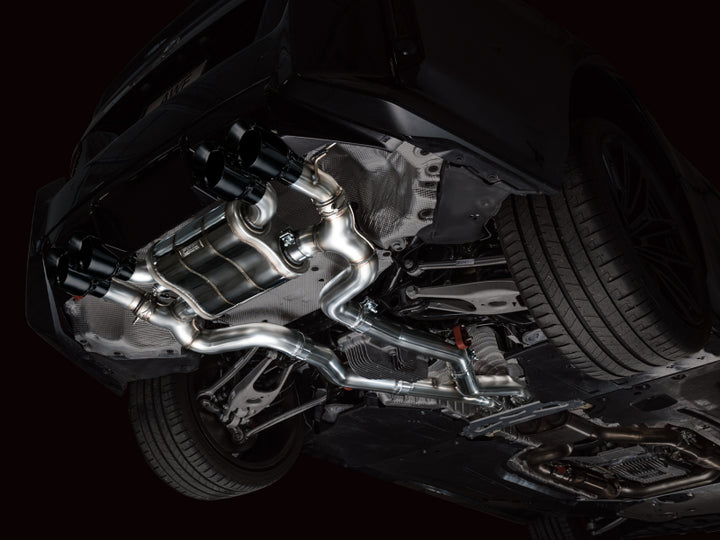 AWE Tuning 23-24 BMW G87 M2 SwitchPath Edition Exhaust - Diamond Black Tips - Bull Strap