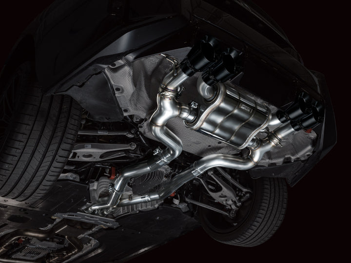 AWE Tuning 23-24 BMW G87 M2 SwitchPath Edition Exhaust - Diamond Black Tips - Bull Strap