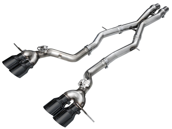 AWE Tuning 23-24 BMW G87 M2 Track Edition Exhaust - Diamond Black Tips - Bull Strap