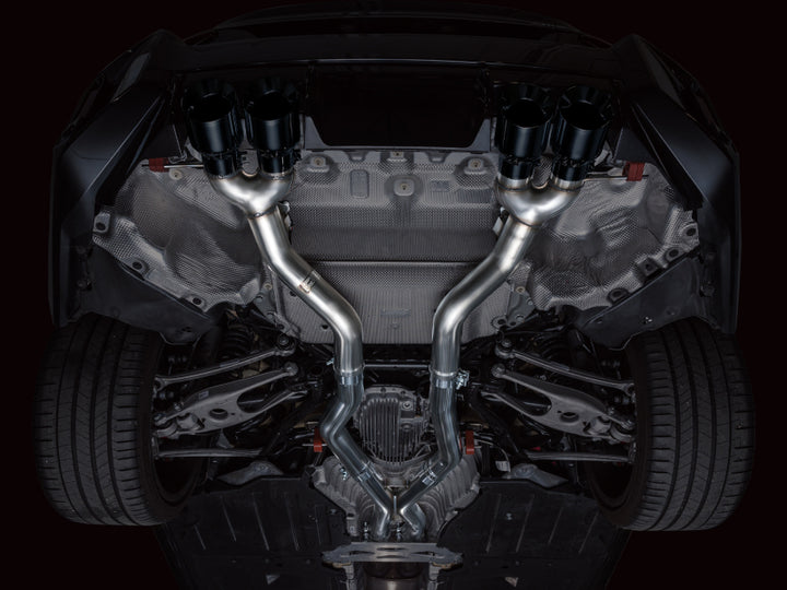 AWE Tuning 23-24 BMW G87 M2 Track Edition Exhaust - Diamond Black Tips - Bull Strap