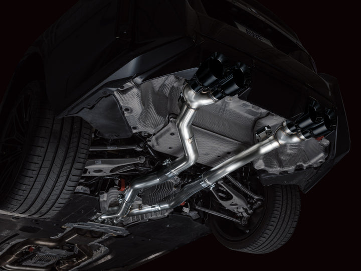 AWE Tuning 23-24 BMW G87 M2 Track Edition Exhaust - Diamond Black Tips - Bull Strap