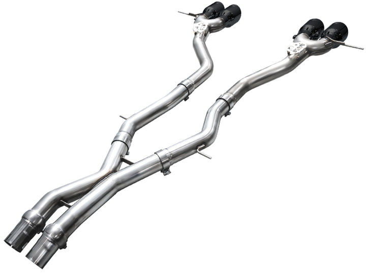 AWE Tuning 23-24 BMW G87 M2 Track Edition Exhaust - Diamond Black Tips - Bull Strap