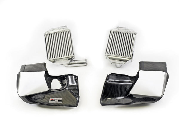AWE Tuning Audi 2.7T Performance Intercooler Kit - w/Carbon Fiber Shrouds - Bull Strap
