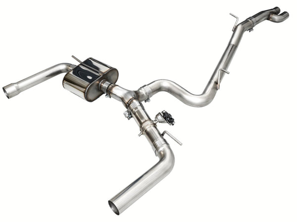 AWE Tuning Audi 22-23 8Y RS3 Cat-Back SwitchPath Exhaust (No Tips) - Bull Strap