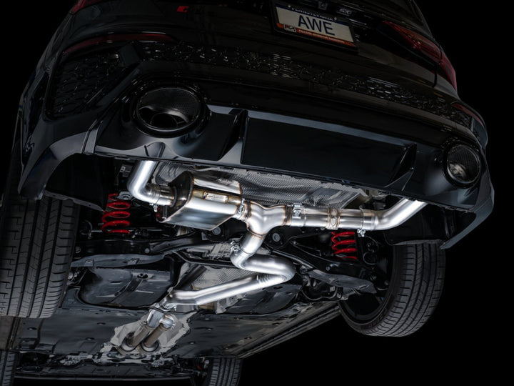 AWE Tuning Audi 22-23 8Y RS3 Cat-Back SwitchPath Exhaust (No Tips) - Bull Strap
