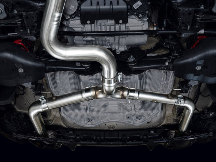 AWE Tuning Audi 22-23 8Y RS3 Cat-Back Track Edition Exhaust System - No Tips - Bull Strap