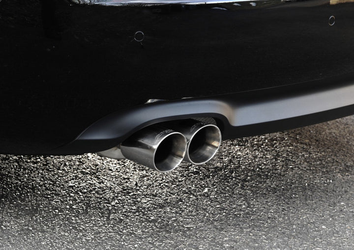 AWE Tuning Audi B8 A5 2.0T Touring Edition Exhaust - Quad Outlet Polished Silver Tips - Bull Strap