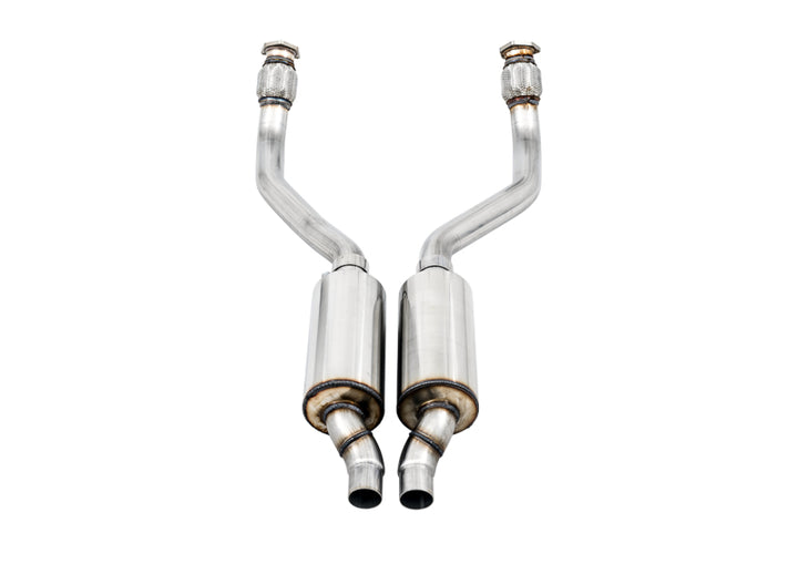 AWE Tuning Audi B8 / C7 3.0T Resonated Downpipes for S4 / S5 / A6 / A7 - Bull Strap