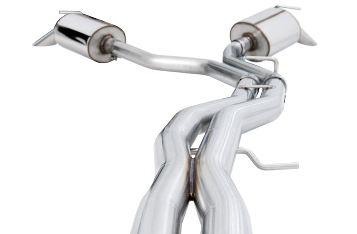 AWE Tuning Audi B9 SQ5 Non-Resonated Touring Edition Cat-Back Exhaust - No Tips (Turn Downs) - Bull Strap