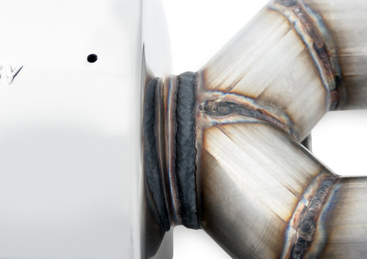 AWE Tuning Audi C7.5 A6 3.0T Touring Edition Exhaust - Quad Outlet Diamond Black Tips - Bull Strap