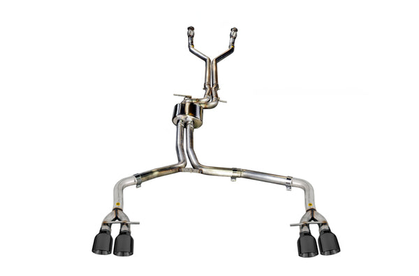 AWE Tuning Audi C7 / C7.5 S7 4.0T Track Edition Exhaust - Diamond Black Tips - Bull Strap