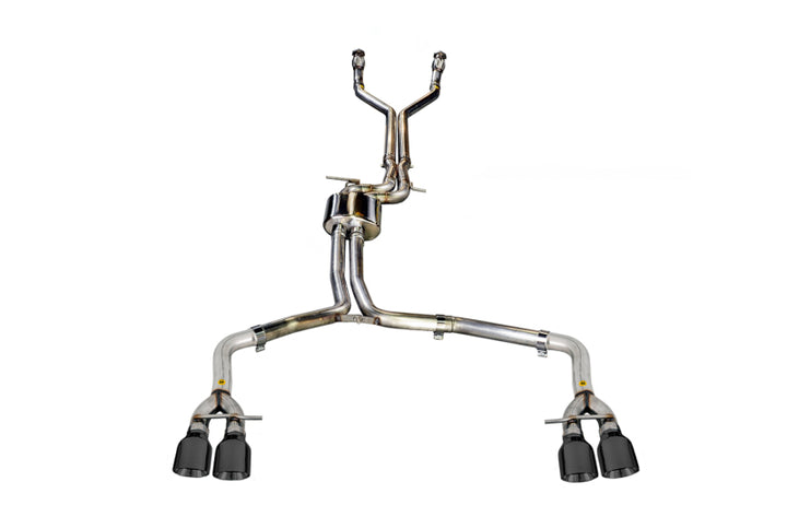 AWE Tuning Audi C7 / C7.5 S7 4.0T Track Edition Exhaust - Diamond Black Tips - Bull Strap