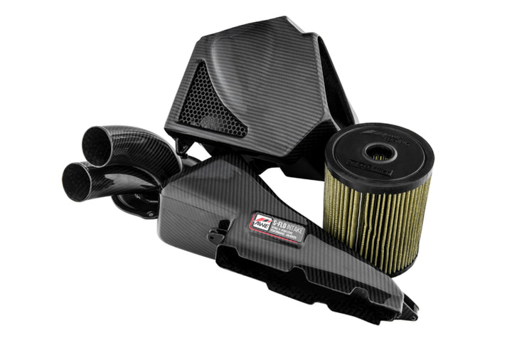 AWE Tuning Audi C7 S6 / S7 4.0T S-FLO Carbon Intake V2 - Bull Strap