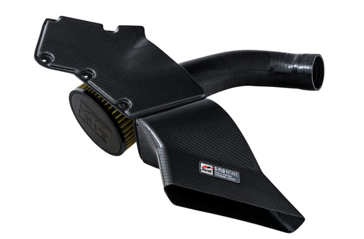 AWE Tuning B8.5 3.0T S-FLO Carbon Intake - Bull Strap