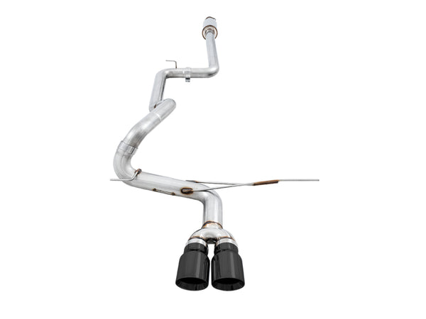 AWE Tuning Ford Focus ST Track Edition Cat-back Exhaust - Diamond BlackTips - Bull Strap