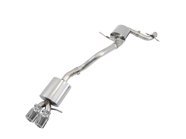 AWE Tuning Mk6 GLI 2.0T - Mk6 Jetta 1.8T Touring Edition Exhaust - Polished Silver Tips - Bull Strap