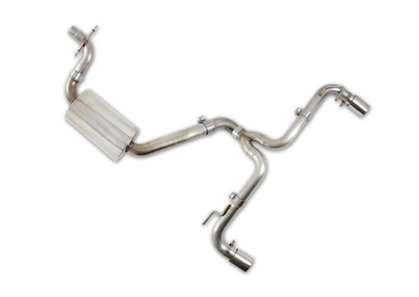 AWE Tuning Mk6 GTI Performance Catback - Chrome Silver Round Tips - Bull Strap