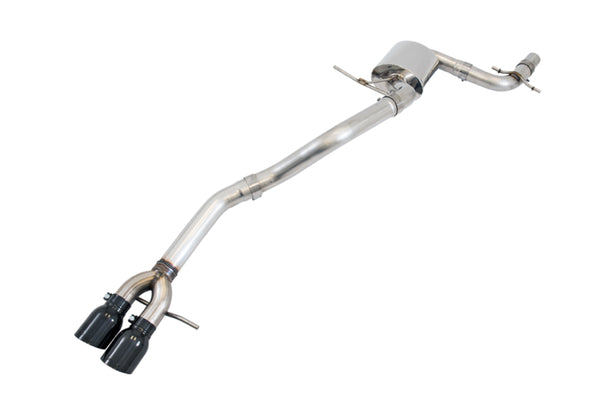 AWE Tuning Mk6 Jetta 2.5L Track Edition Exhaust - Diamond Black Tips - Bull Strap