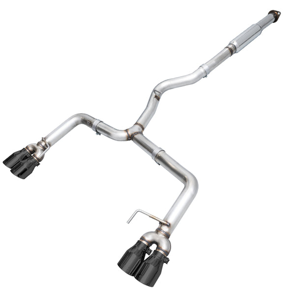 AWE Tuning Subaru WRX/STI VA/GV Sedan Track Edition Exhaust - Diamond Black Tips (102mm) - Bull Strap