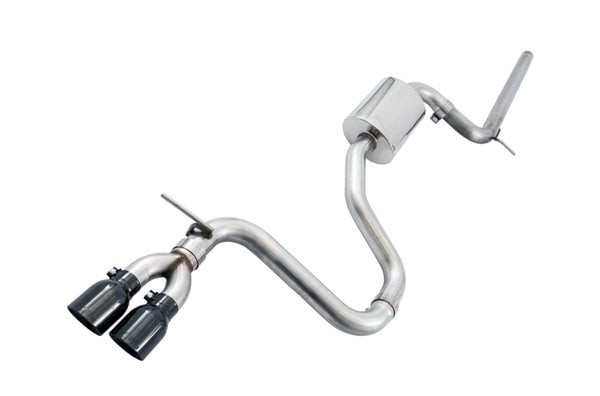 AWE Tuning VW MK7 Golf 1.8T Track Edition Exhaust w/Diamond Black Tips (90mm) - Bull Strap