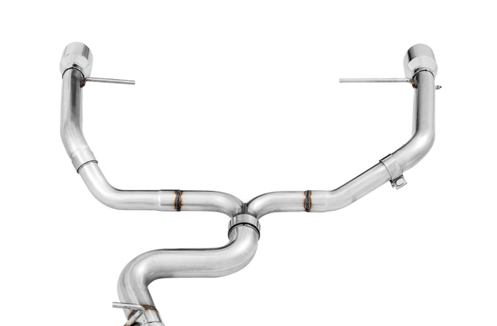 AWE Tuning VW MK7 Golf Alltrack/Sportwagen 4Motion Track Edition Exhaust - Polished Silver Tips - Bull Strap