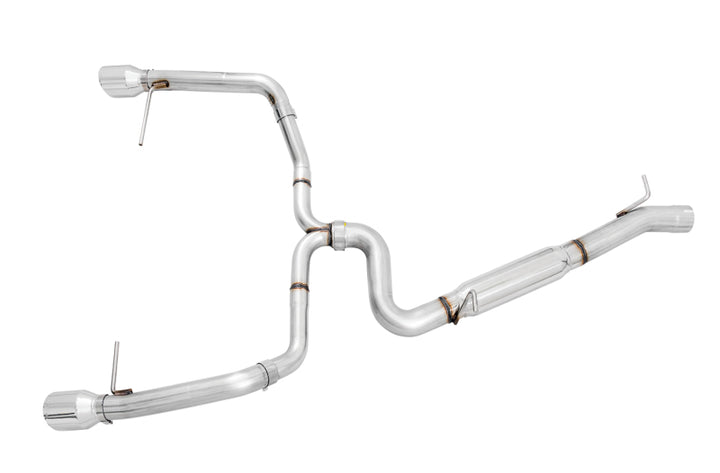 AWE Tuning VW MK7 Golf Alltrack/Sportwagen 4Motion Track Edition Exhaust - Polished Silver Tips - Bull Strap