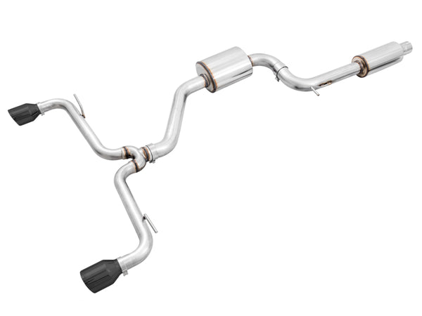 AWE Tuning Volkswagen GTI MK7.5 2.0T Touring Edition Exhaust w/Diamond Black Tips 102mm - Bull Strap