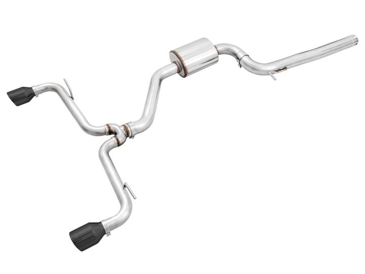 AWE Tuning Volkswagen GTI MK7.5 2.0T Track Edition Exhaust w/Diamond Black Tips 102mm - Bull Strap