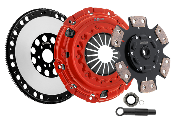 Action Clutch 02-06 Acura RSX 2.0L (K20A3) Stage 3 Clutch Kit (1MS) w/Lightened Flywheel - Bull Strap