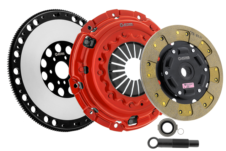 Action Clutch 12-15 Honda Civic Si 2.4L (K24Z7) Stage 2 Clutch Kit (1SC) w/Lightened Flywheel - Bull Strap