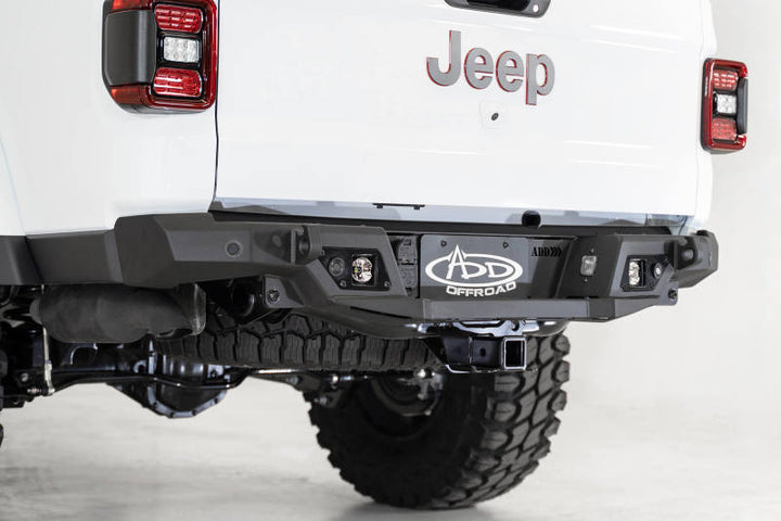 Addictive Desert Designs 2020 Jeep Gladiator JT Stealth Fighter Rear Bumper - Bull Strap