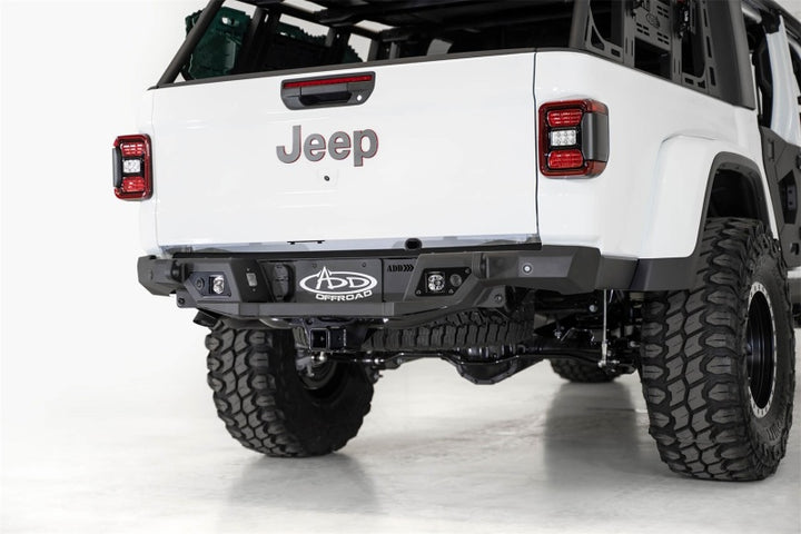 Addictive Desert Designs 2020 Jeep Gladiator JT Stealth Fighter Rear Bumper - Bull Strap
