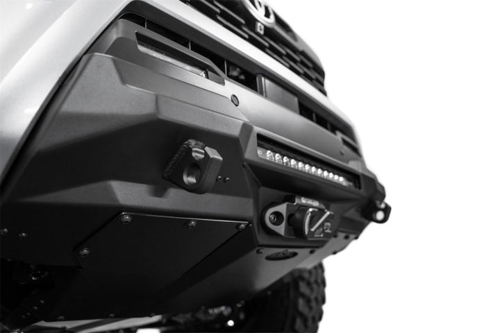 Addictive Desert Designs 2024 Toyota Tacoma Stealth Center Mount Winch Front Bumper - Bull Strap