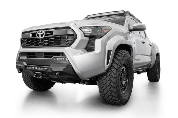 Addictive Desert Designs 2024 Toyota Tacoma Stealth Center Mount Winch Front Bumper - Bull Strap