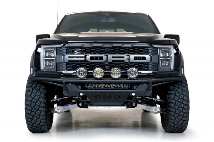 Addictive Desert Designs 21-22 Ford Raptor PRO Bolt-On Add-On Light Hoop (Req F218102070103) - Bull Strap