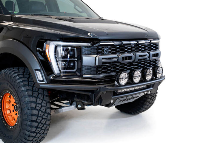 Addictive Desert Designs 21-22 Ford Raptor PRO Bolt-On Add-On Light Hoop (Req F218102070103) - Bull Strap
