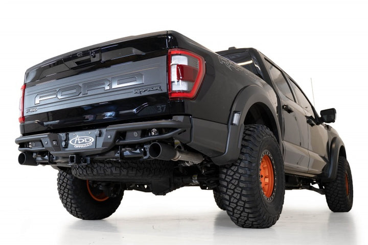 Addictive Desert Designs 21-22 Ford Raptor PRO Bolt-On Rear Bumper - Bull Strap