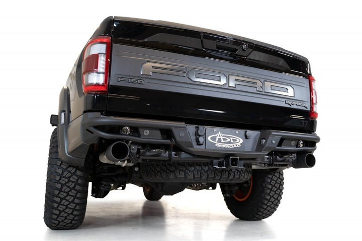 Addictive Desert Designs 21-22 Ford Raptor PRO Bolt-On Rear Bumper - Bull Strap