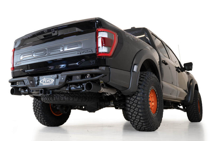 Addictive Desert Designs 21-22 Ford Raptor PRO Bolt-On Rear Bumper - Bull Strap