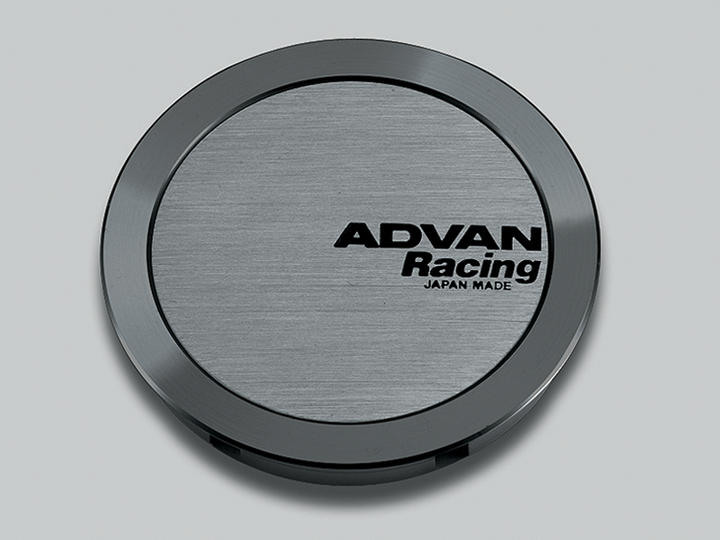 Advan 63mm Full Flat Centercap - Hyper Black - Bull Strap