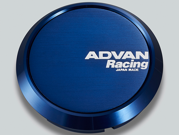 Advan 73mm Flat Centercap - Blue Anodized - Bull Strap