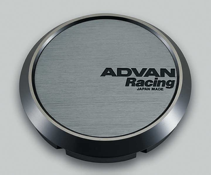 Advan 73mm Flat Centercap - Hyper Black - Bull Strap